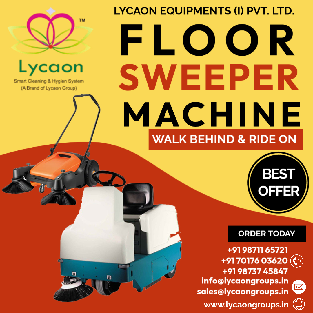 lycaongroups's tweet photo. Keep large areas dust-free with our Floor Sweeper Machine (Walk Behind &amp; Ride-On). Fast, efficient &amp; perfect for high-traffic spaces! #FloorSweeper #SweeperMachine #WalkBehind #RideOn #CleaningMachine #IndustrialCleaning #FacilityManagement #WarehouseCleaning https://t.co/pVqIpoATIg