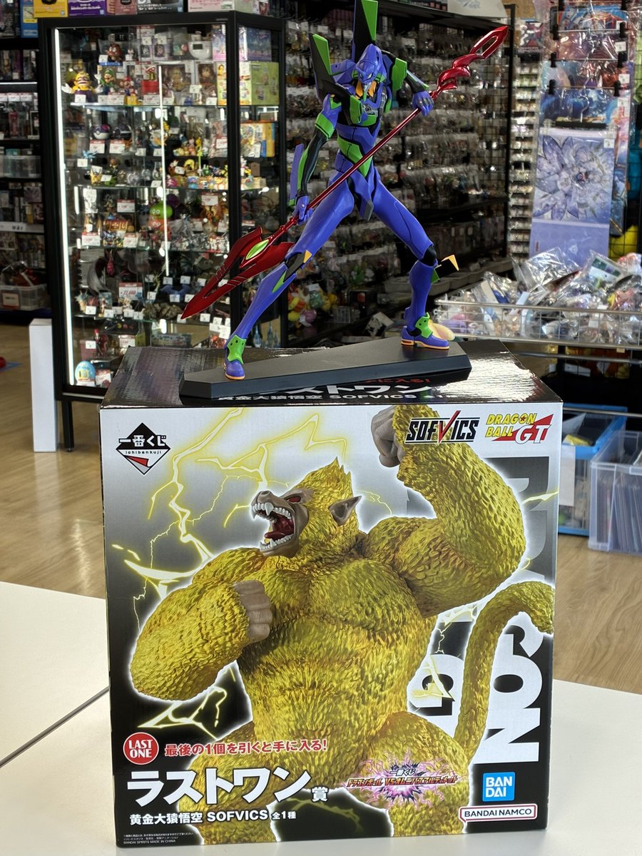 ホビーオフ関店です エヴァ初号機、黄金大猿の一番くじフィギュア