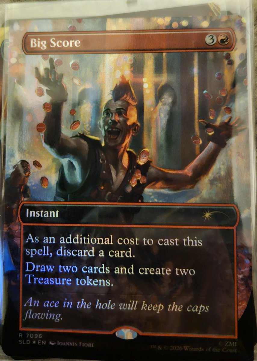 Secret Lair: Fallout Rad Superdrop Bonus Cards.
Beyond Vault 33: Academy Manufactor.
Greet the dog: Command Tower
Rad: Ruin Crab
Welcome to New Vegas: Big Score