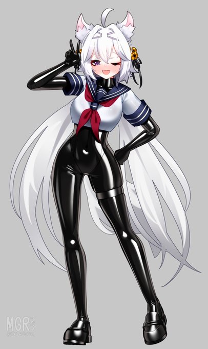 Filian in latex suit~ #filianIsArt 