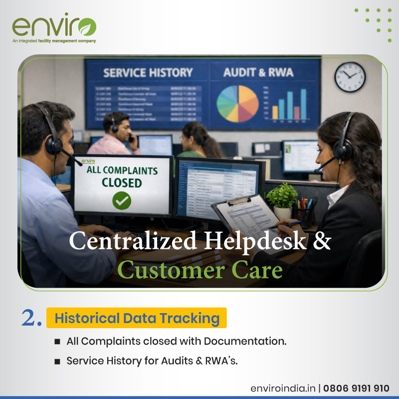 enviro_india's tweet photo. Experience 24/7 peace of mind with Enviro’s centralized #Helpdesk. One call for all your facility needs. Reliable. Prompt. Always here.

#Complaints #CSC #ClientServiceCell #Township #Residential #Society #Societies #Apartment #Residents #Enviro #FacilityManagement #IFMS https://t.co/L9AjDPnzY2