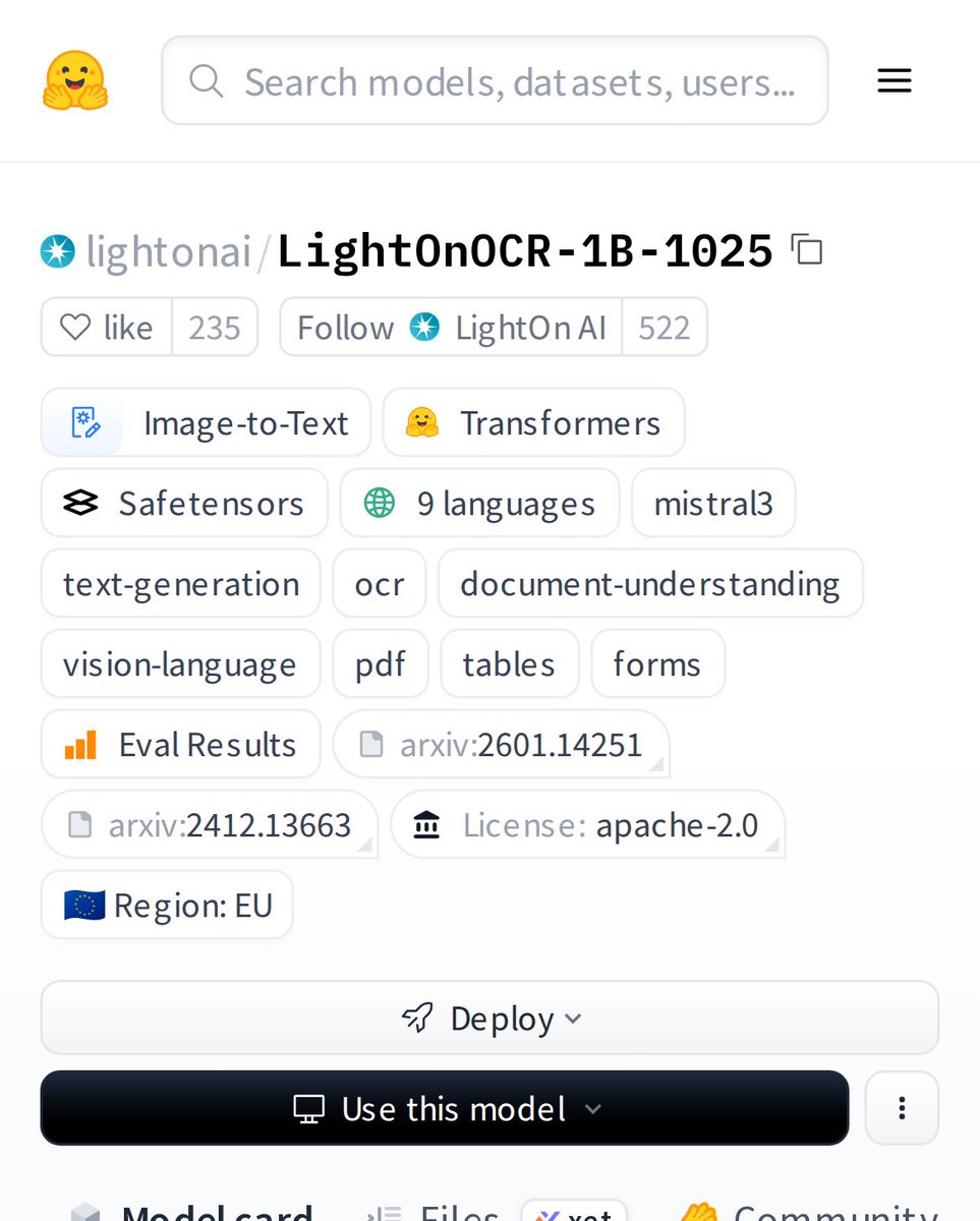 Hugging Models tweet media