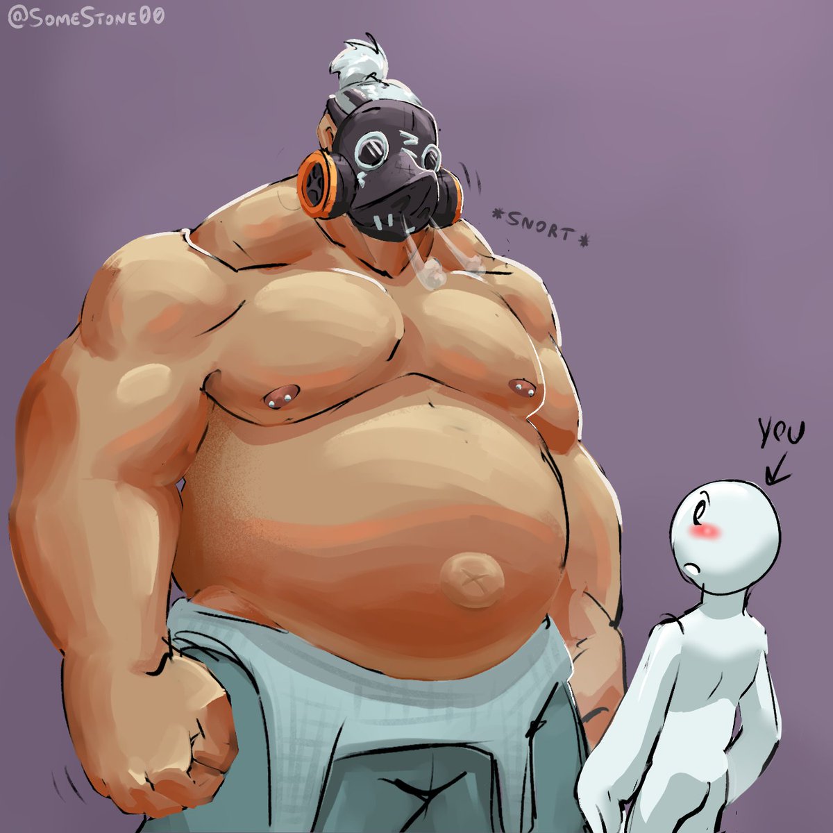 Keyskuro's tweet photo. More #Roadhog, bc why not? 🐖 https://t.co/VvmZJGkvxX
