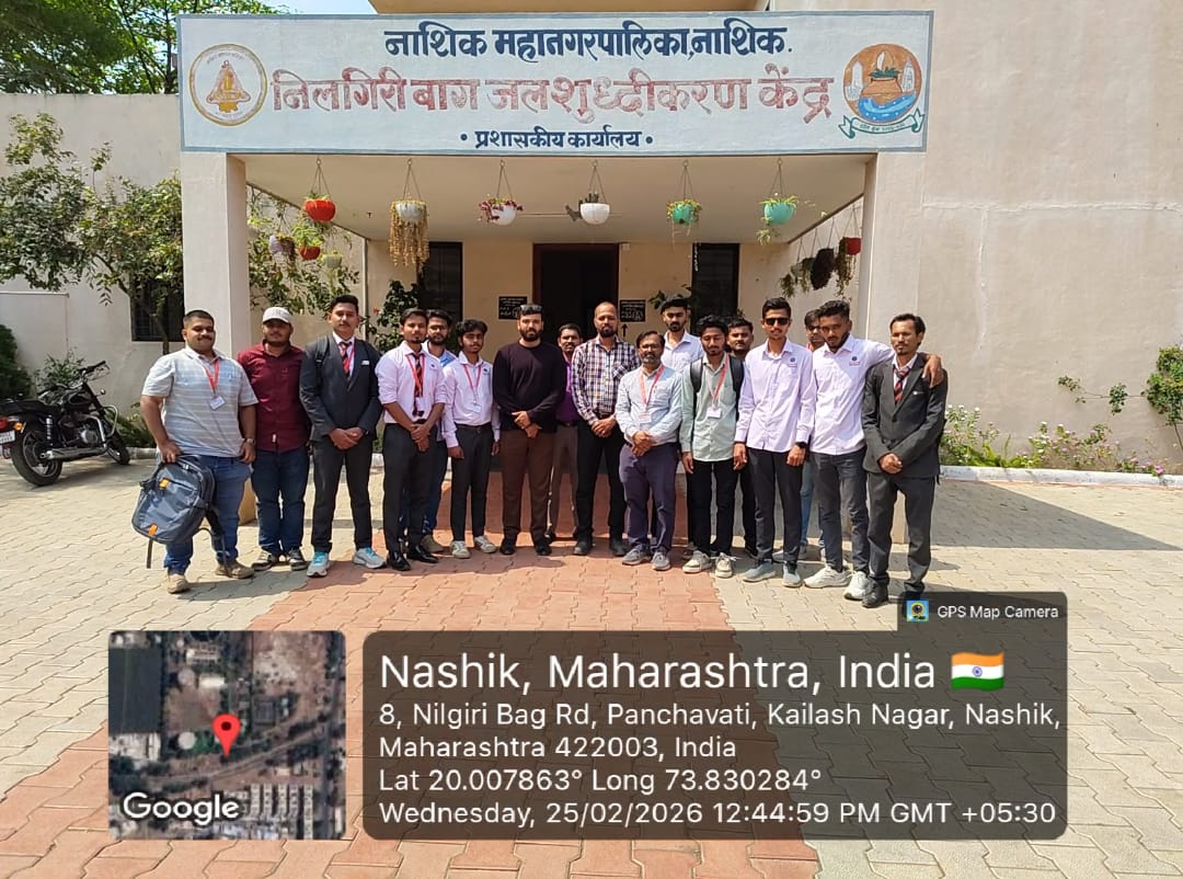 🌍 Industrial Visit to Nilgiri Water Treatment Plant, Nashik

The Department of Civil Engineering, School of Engineering and Technology, Sandip University, Nashik organized an insightful field visit for students to the Nilgiri Water Treatment Plant.

This visit provided valuable