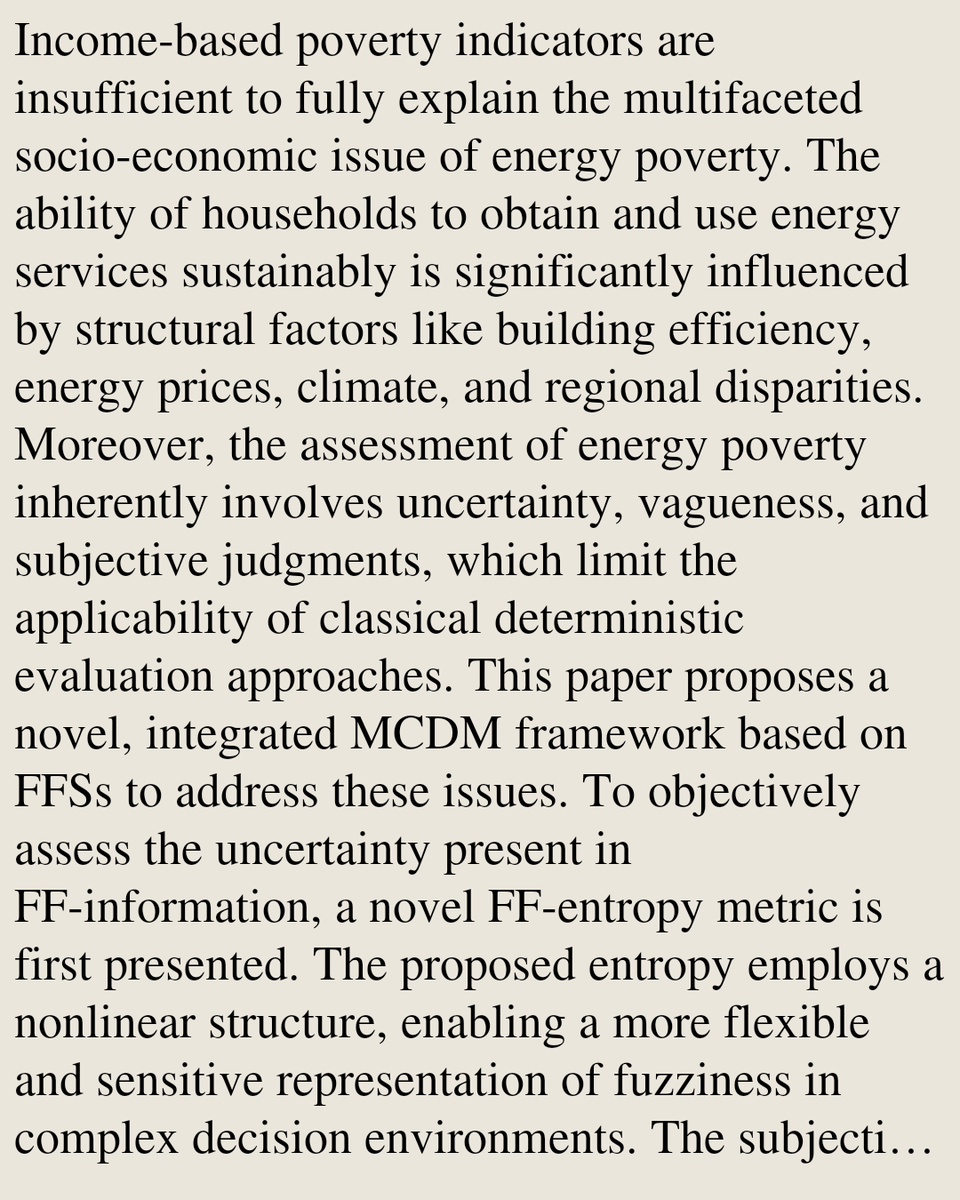 Fermatean fuzzy type entropy-based new integrated decision making method with analysis of energy poverty in Türkiye application

Halim Baş, Murat Kirişci
arxiv.org/abs/2602.21260 [𝚖𝚊𝚝𝚑.𝙶𝙼]
