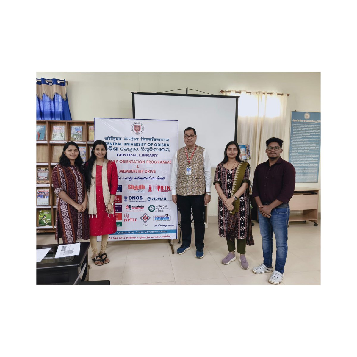 CUOLibrary's tweet photo. Central Library, Central University of Odisha successfully conducted the Library Orientation Programme 2025 for newly admitted students and research scholars, fostering information literacy and academic engagement.#LatePost #LibraryOrientation #CentralLibrary#CUO https://t.co/p81KoeFM9r