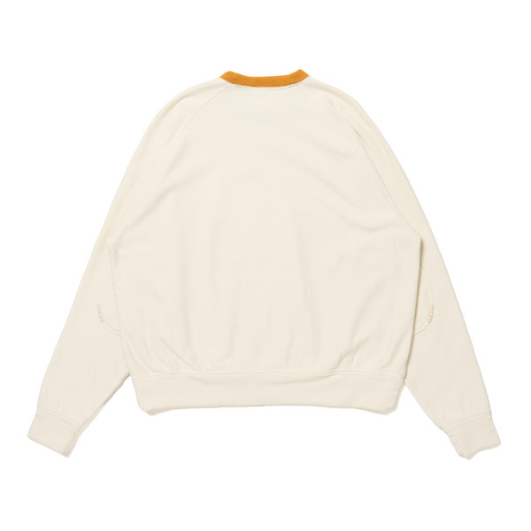 Pickup Item】 Two-tone Crew Neck Sweat ¥22,000 tax in 裏起毛で保温