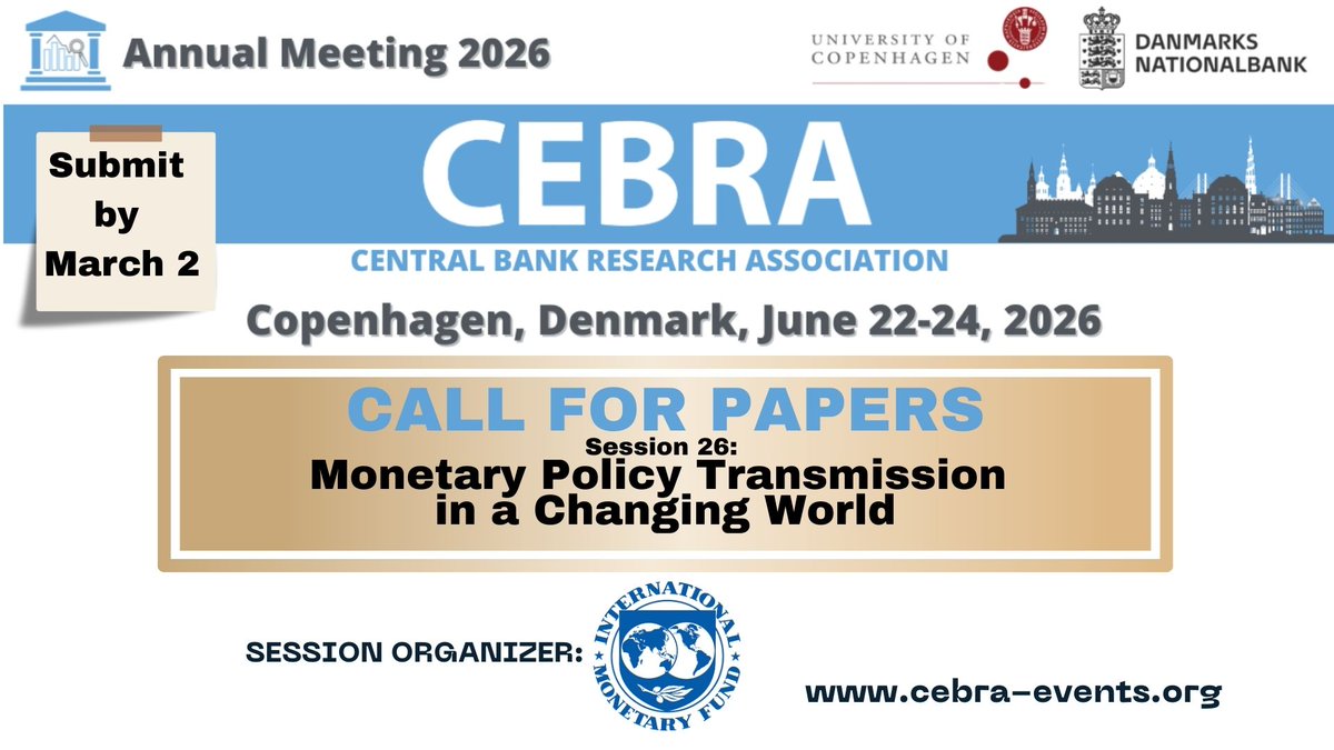 Central Bank Research Association tweet media
