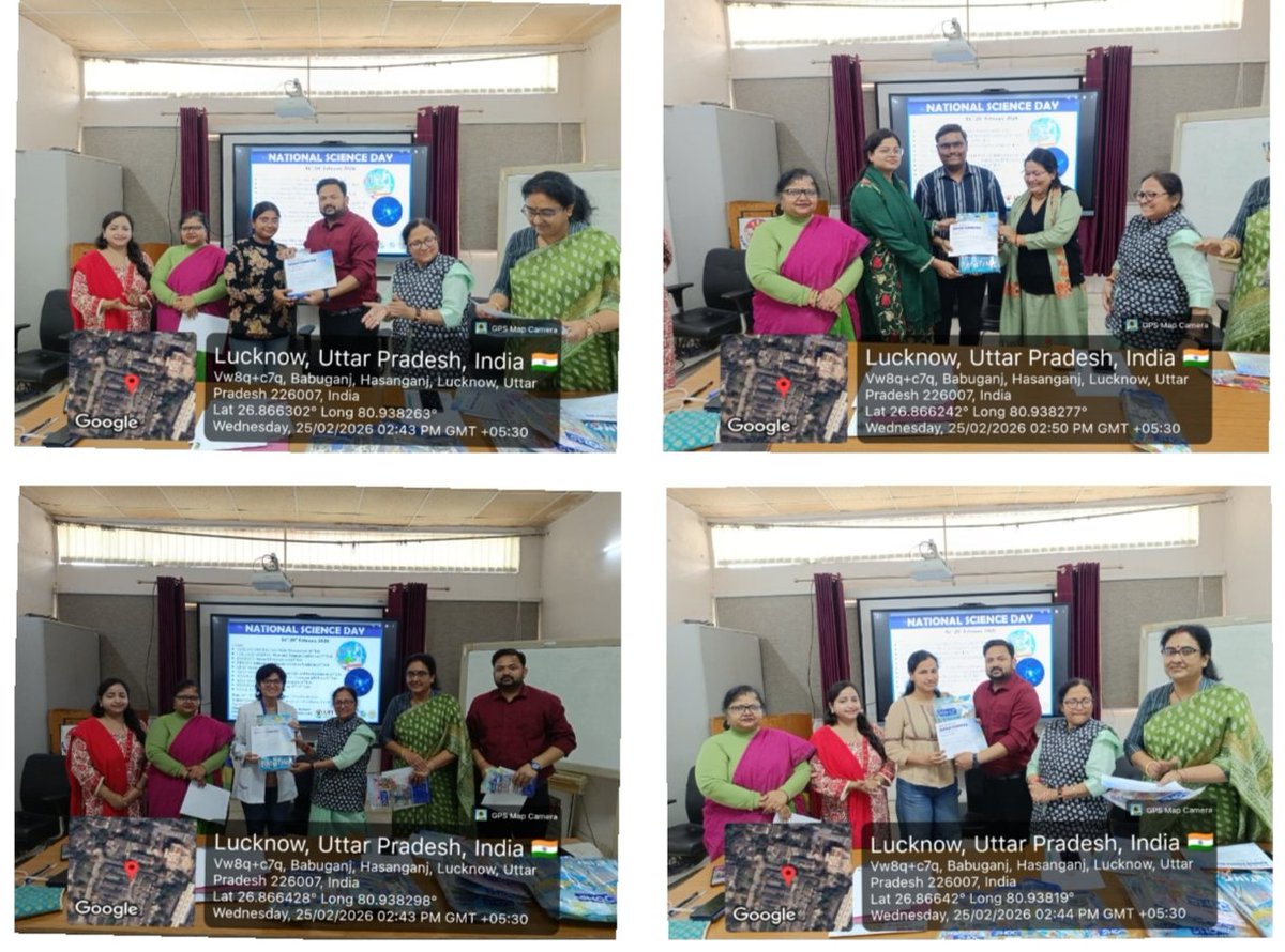 ZoologyLkouniv's tweet photo. Award ceremony for all the competitions held during the Science Day celebration week. Prof. Amita Kanaujia HOD Zoology, Prof. Monisha Banerjee, Dr. Kalpana Singh, Dr. Aakansha, Dr. Ashutosh &amp;Dr.Hadiya graced the occasion. https://t.co/ykH0e1UmFj