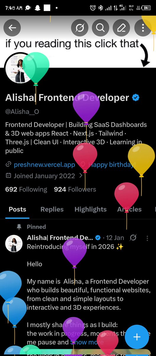 Alisha| Frontend Developer tweet media