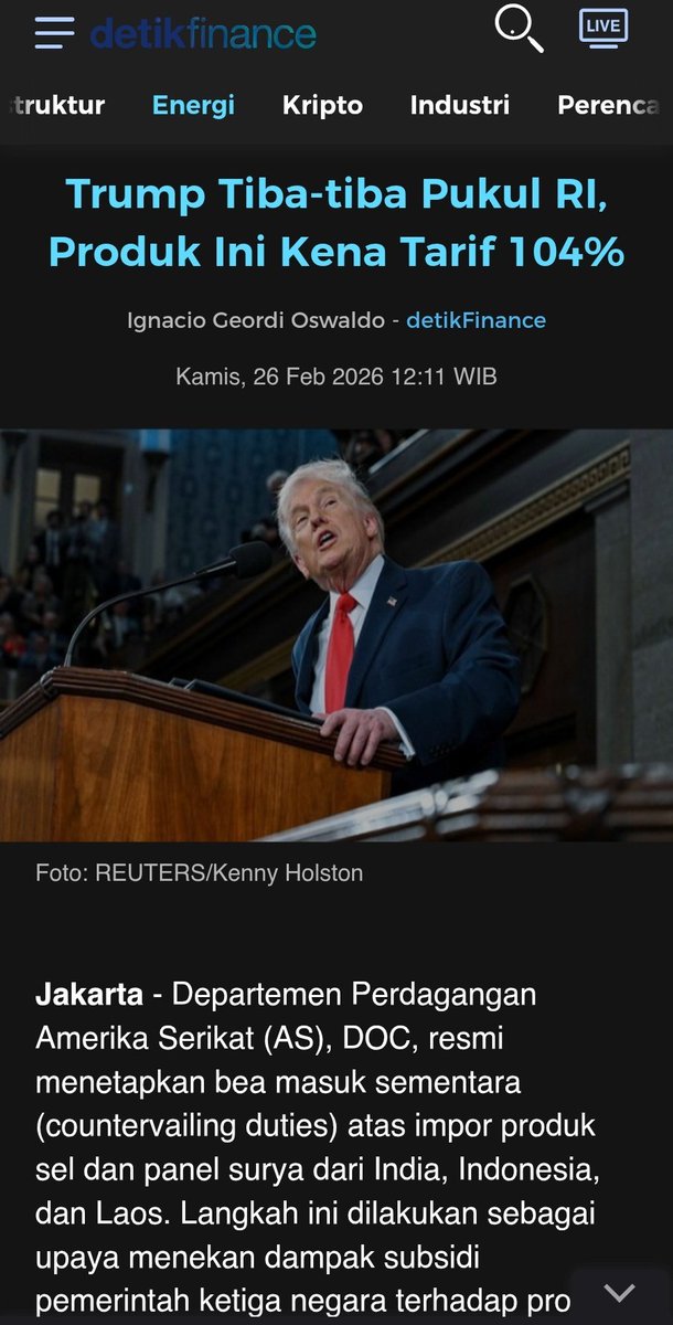Padahal uda jadi kacung Trump 🫣