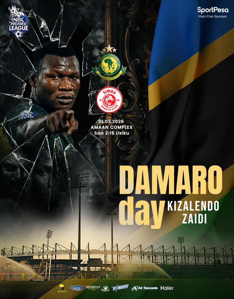 𝐃𝐀𝐌𝐀𝐑𝐎 𝐃𝐀𝐘𝐘𝐘𝐘𝐘𝐘𝐘𝐘 #KizalendoZaidi  

Are you ready Mwananchi??🔰💪🏽

#TimuYaWananchi 
#DaimaMbeleNyumaMwiko
