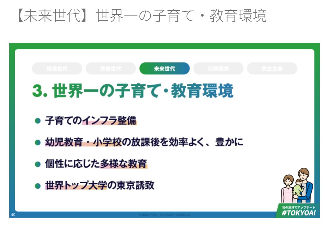 himasoraakane's tweet photo. チームみらいのマニフェスト

2024年の都知事選マニフェストにはなかった水子ケアが
2025年マニフェストでいの1番に採用されていて
「不妊治療はデータで効果検証」するのに
「水子ケアは問答無用！パートナーも支援！企業も協力要請！」
真如苑は水子宗教です
解説ライブはリプ欄に↓ https://t.co/aMm3iz6gX9