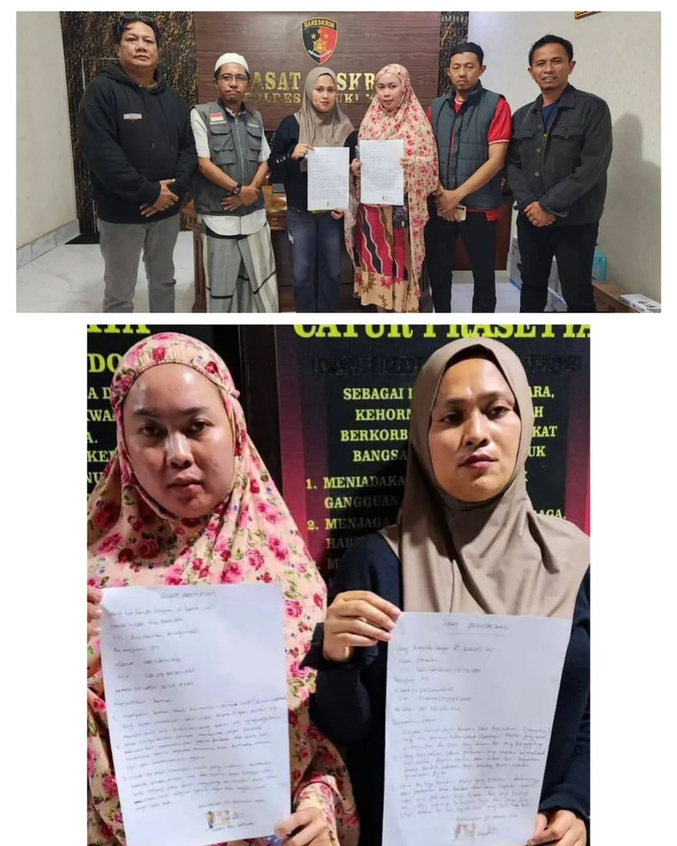 dhemit_is_back's tweet photo. Dua wanita kreator Facebook (FB) Pro di Kabupaten Bulukumba, meminta maaf usai dilaporkan ke polisi atas penistaan agama. Keduanya membuat konten video yang diduga melecehkan agama dengan menggunakan bahasa Konjo https://t.co/wvHswURf6d