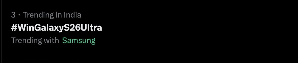 And, of course, we are trending in India 😍 
Awesome stuff #stufflistingsarmy ❤️
Entries open till Tuesday, so keep participating.
#WinGalaxyS26Ultra #GalaxyAI #GalaxyUnpacked