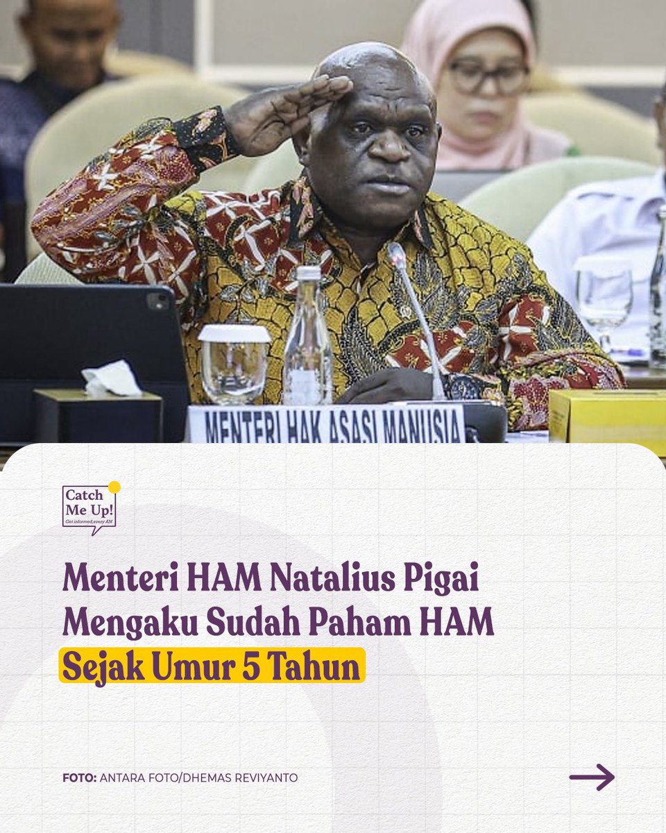 Umur 5 tahun mimin baru masuk TK, tapi Natalius Pigai udah ngerti HAM.