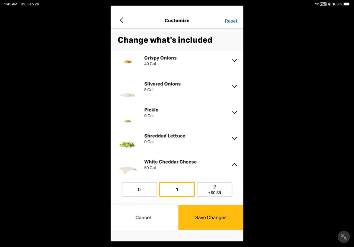 CancelMAGAHate's tweet photo. @McDonalds Hey @McDonalds : Your new “Big Arch” Burger is advertised coming with THREE SLICES of White Cheese. Yet your app shows it only comes with ONE SLICE standard, or TWO SLICES for an additional fee.. ???
#BaitAndSwitch #CorporateAmericaDownsizing https://t.co/qNvpA5SKEi