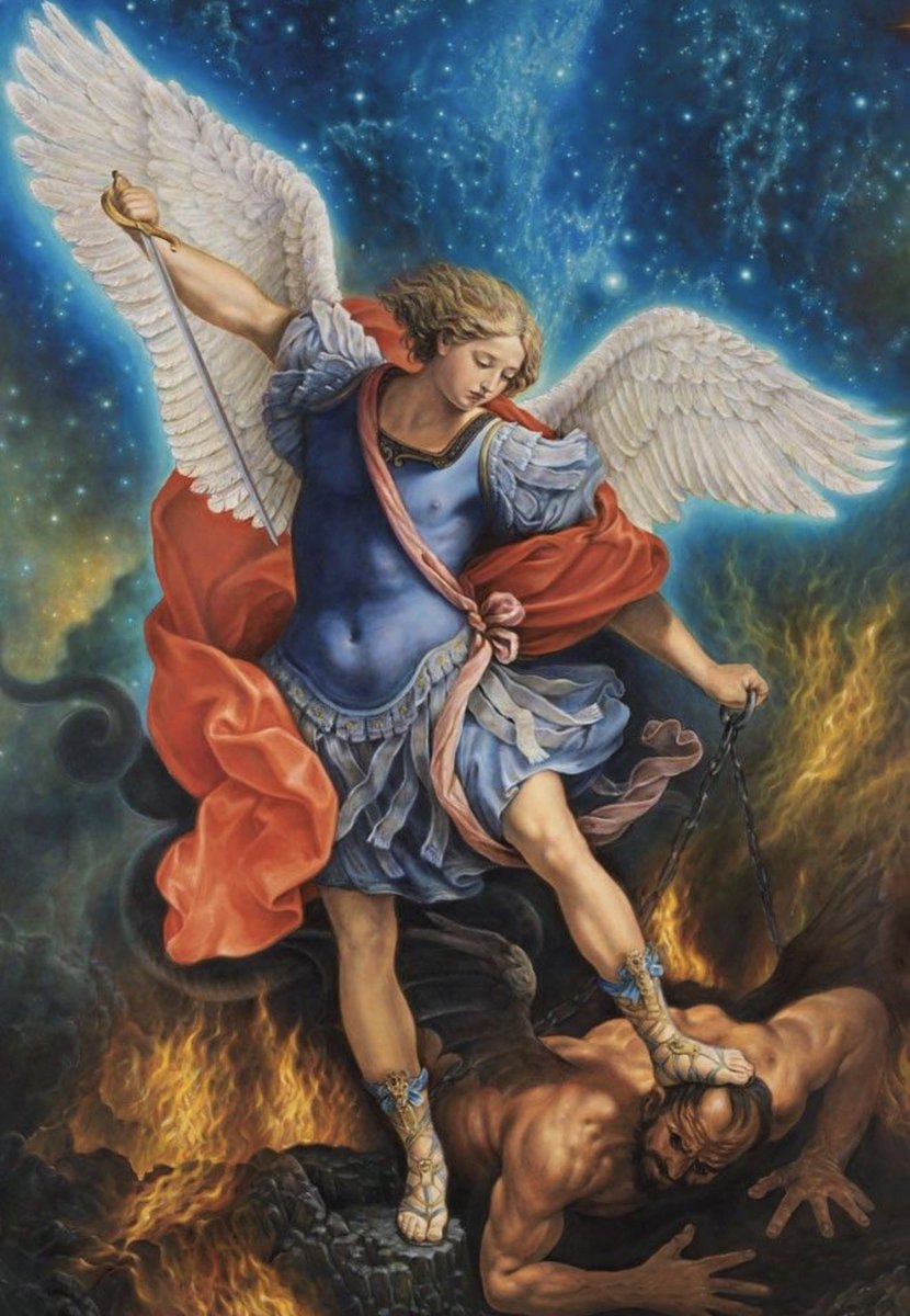 San Miguel Arcángel, defiéndenos en la batalla.
