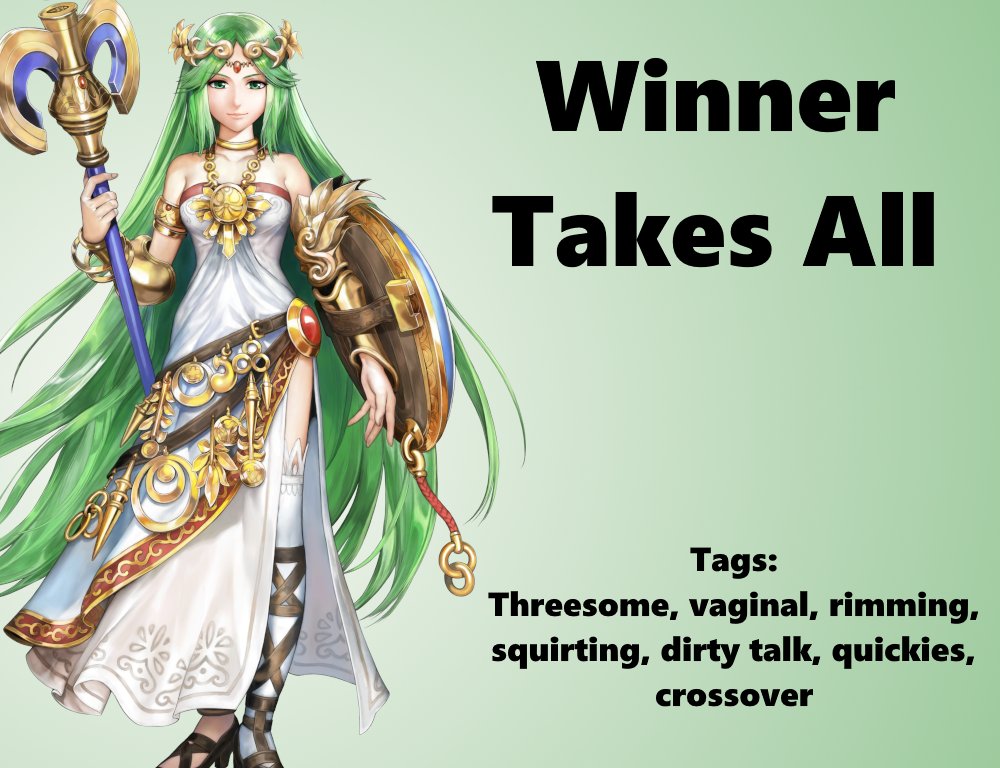TheSmutWizard's tweet photo. What would make for a memorable Valentine's Day experience for the winner of the last few battles? Palutena has an idea.

February has been busy for me, but I'm back to writing, starting with a crossover quickie.

Read it on AO3: https://t.co/d2Fsm98E6H https://t.co/BHrryzrFFM