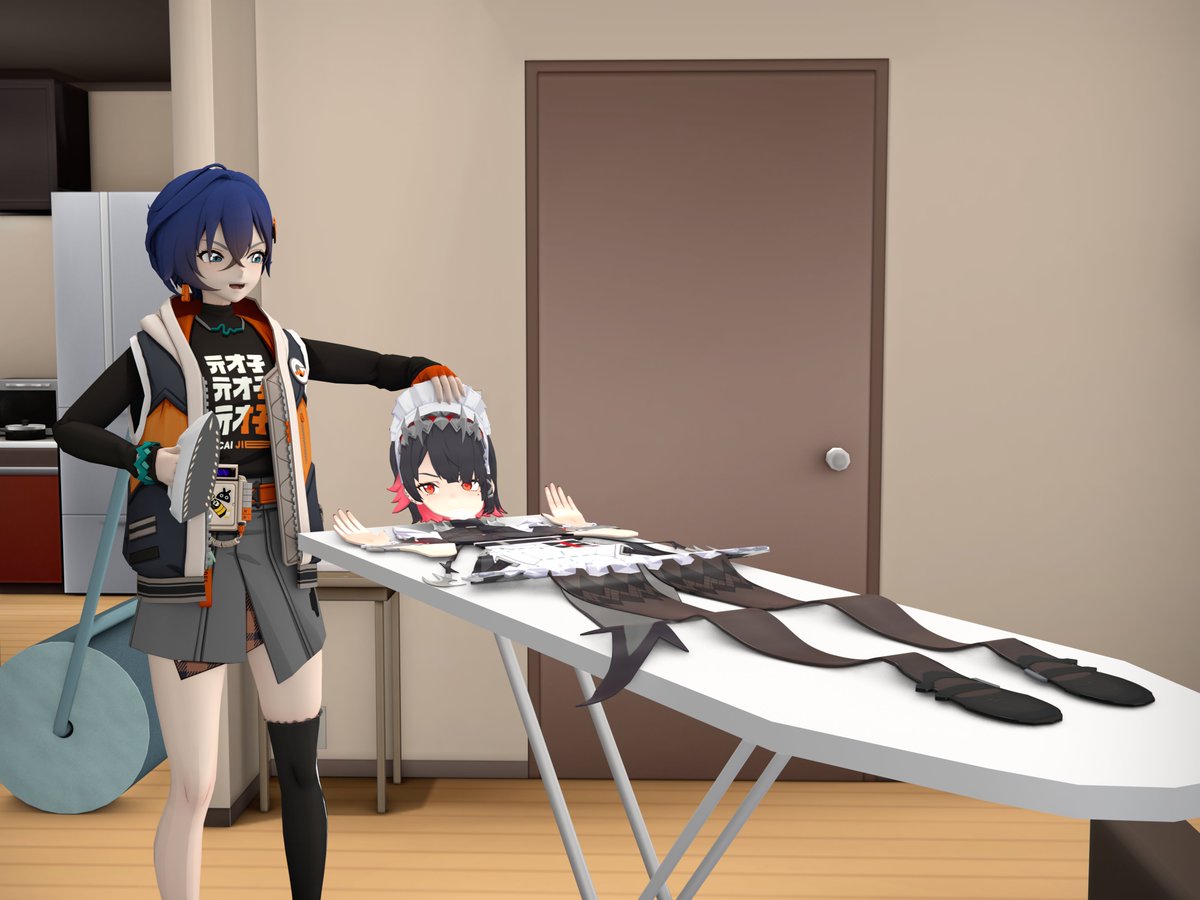 Decided to take part in Day 25 of #flatuary2026 Ellen Joe Clothes Iron Idea created by Dianeko and Elcesar18 and papas23 

This is the final one I will be doing for this collab it was so much fun 

Check out <a href="/P4psPaps/">papsxpaps</a> and <a href="/Elcesar1810/">ElCesar18 🔞 (COMMS OPEN)</a>
#flattened #flattening #平面化 #物品