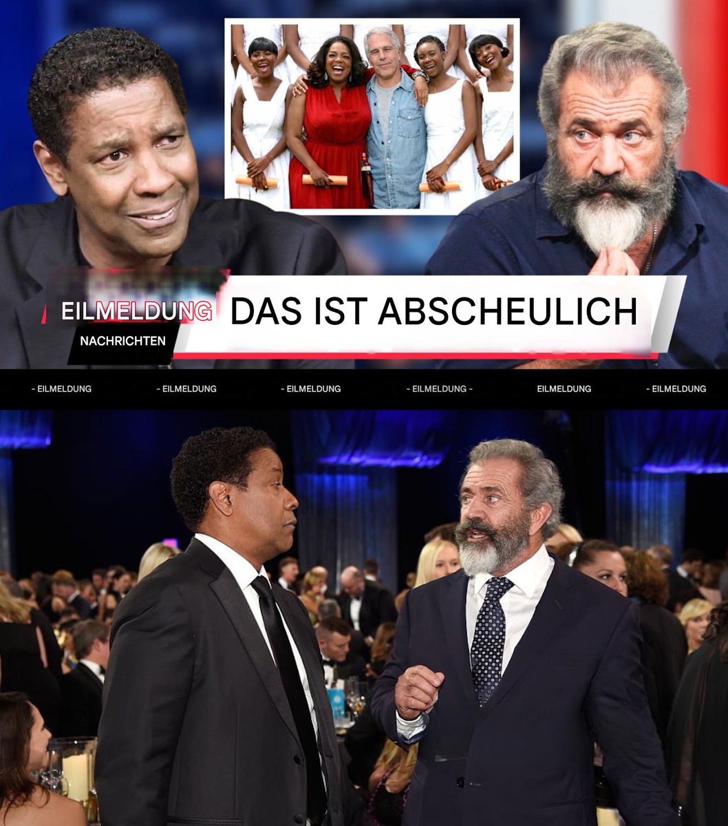 888 Denzel Washington und Mel Gibson decken gemeinsam die Epstein-Verbindungen in Hollywood auf.

Die Hollywood-Erzählung zerfleischt sich gerade selbst. 

Jahrzehntelang herrschte in der Branche eine „Nicht fragen, nicht erzählen“-Politik, was ihre abscheulichsten Geheimnisse