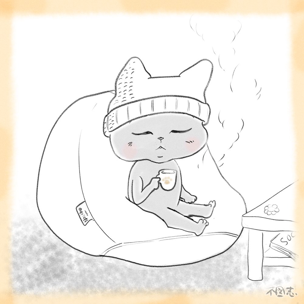 futoshiline's tweet photo. 『一息いれましょ』
#イラスト #ねこ https://t.co/KPGUanav9V