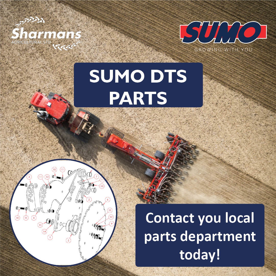 Sharmansagri's tweet image. 🚜 Keep Drilling with Genuine @SumoUKLtd DTS Parts!
Replacement wearing parts for your Sumo DTS drill – available now at your local Sharmans depot.

📞 Contact your local Parts Department today 
👉 sharmans-agri.co.uk/contact-us

#SumoDTS #AutumnDrilling #GenuineParts #SharmansShop