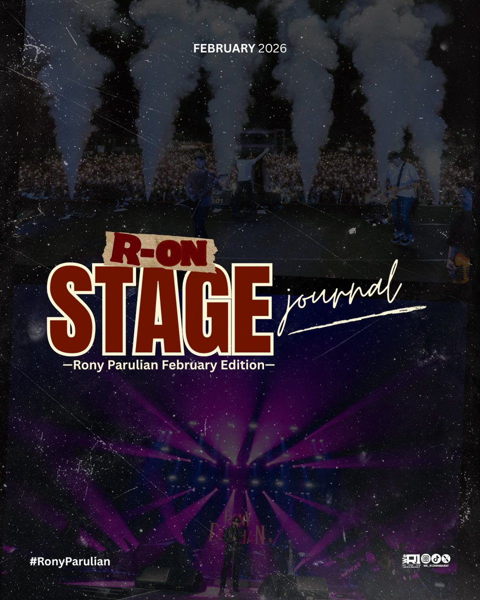 we_r1jawabarat's tweet photo. RON STAGE Journal – Rony Parulian February Edition ✨

Stories, journeys, and special moments this month.  From the lights, the crowd — Thank you for all the energy you gave from one stage to the next. 

📸 : @farislabibbb 
#RonyParulian #RONStage #WeR1JawaBarat https://t.co/2PJy2y0WCf