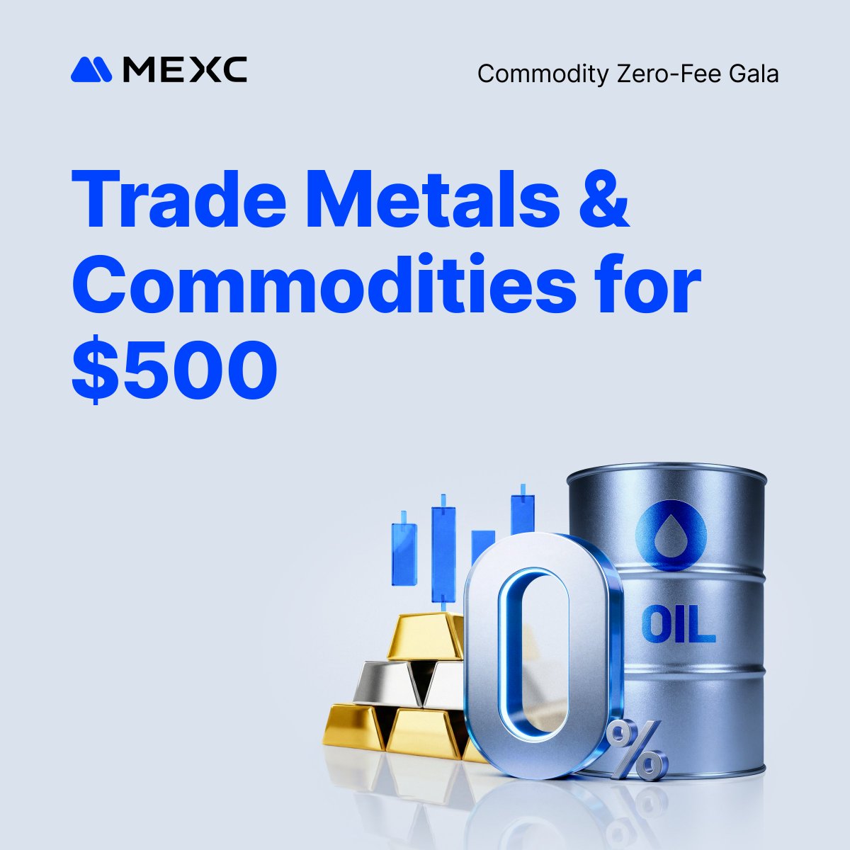 ⏳ 9 Days Left. Zero Fees. Real Gold.

Join the $500 Giveaway:
1️⃣ Trade Gold, Silver or other Commodities:
 mexc.com/events/star/go…
2️⃣ Drop your trading screenshot + UID in the comments

🎁 20 winners will share $500
📅 Ends March 2