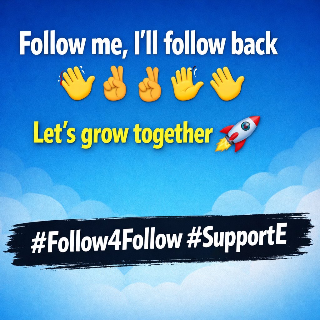 TuanNgu52720928's tweet image. Follow me, I’ll follow back 👋🤞🖐️
Let’s grow together 🚀 #Follow4Follow #SupportE