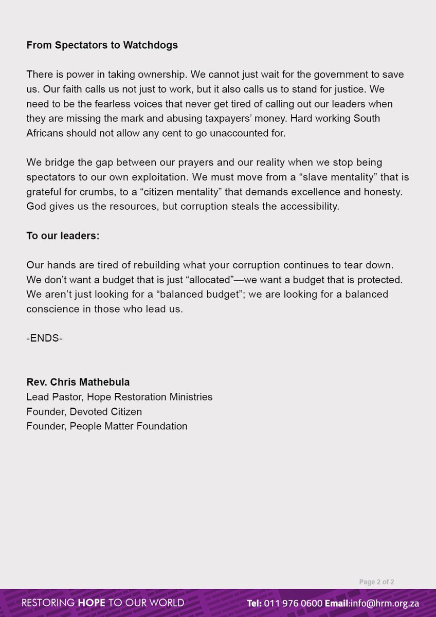 Rev. Chris Mathebula tweet media