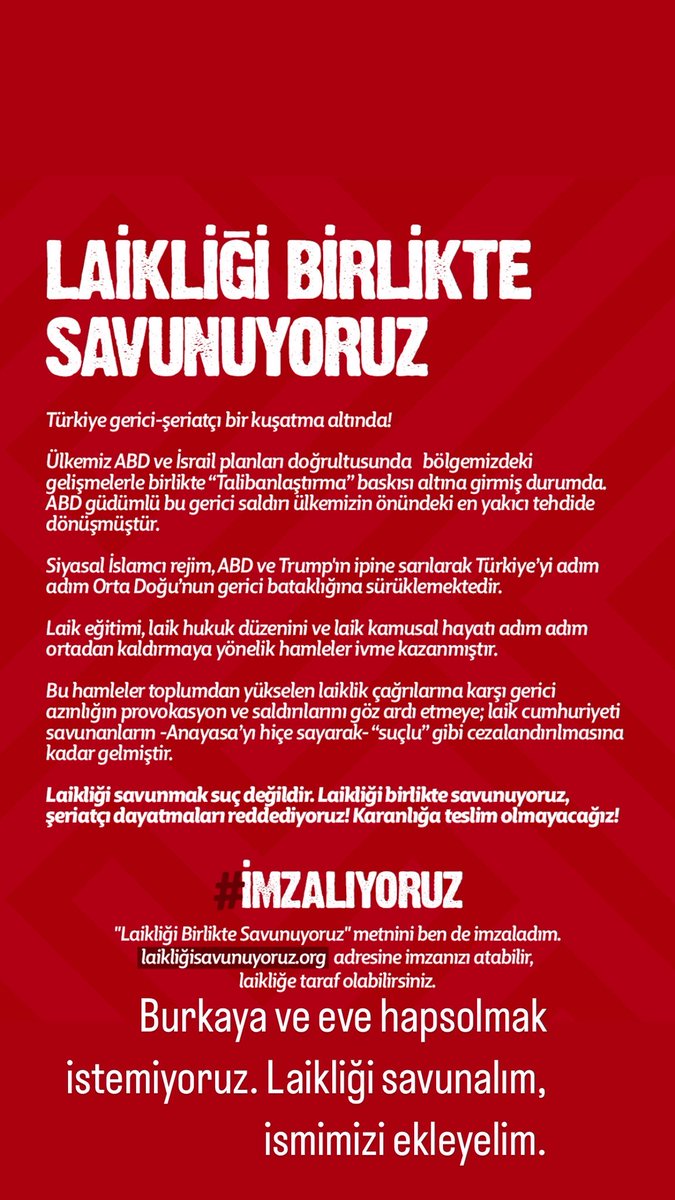 #LaikliğiSavunuyoruz sonsuza kadar