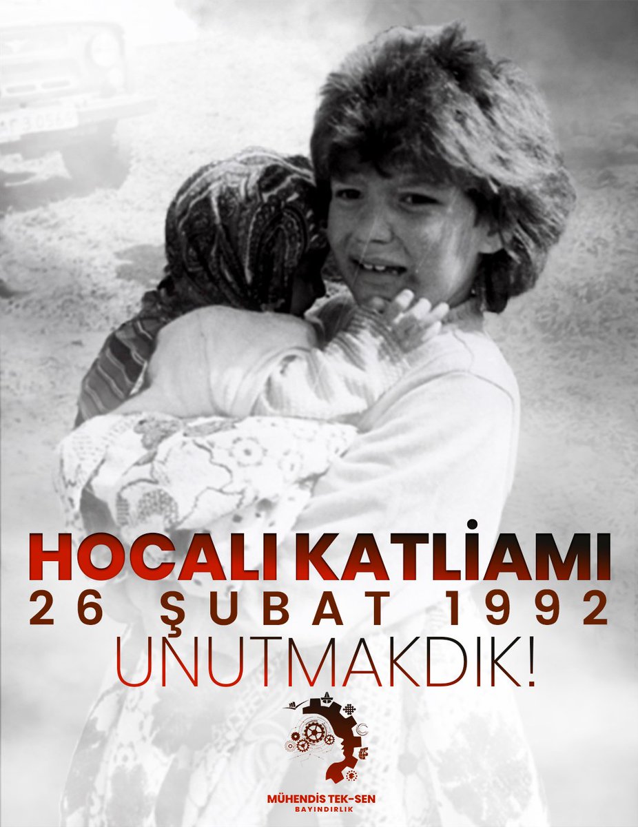 26 Şubat 1992…
Bir gecede susturulan hayatlar, yarım kalan çocukluklar, dinmeyen acılar…💧

Hocalı’da yaşanan katliam, sadece bir tarihten ibaret değil; insanlığın hafızasına kazınmış derin bir yaradır. Masum sivillerin hedef alındığı o karanlık geceyi unutmuyor,