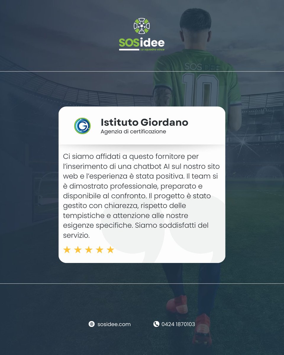 📊 Con Istituto Giordano il confronto è stato subito chiaro, esigenze precise, aspettative alte, attenzione al risultato.

⏳ Abbiamo lavorato passo dopo passo, rispettando tempi e obiettivi, adattando la soluzione alle reali necessità operative.