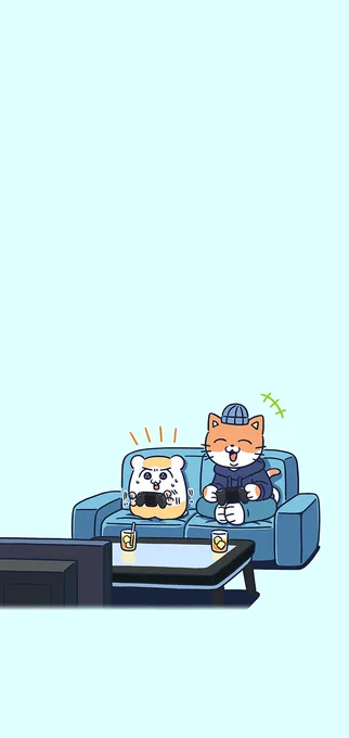3月カレンダー&壁紙をプレゼントだよ みんなはゲーム得意? #ちこまる