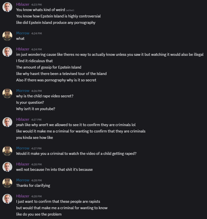 HblazerManiaMan's tweet photo. Hblazer wants to see the proof of Epstein's crimes https://t.co/ukZNbeJPWX