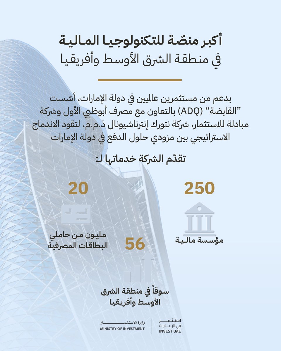 UAE Ministry of Investment tweet media