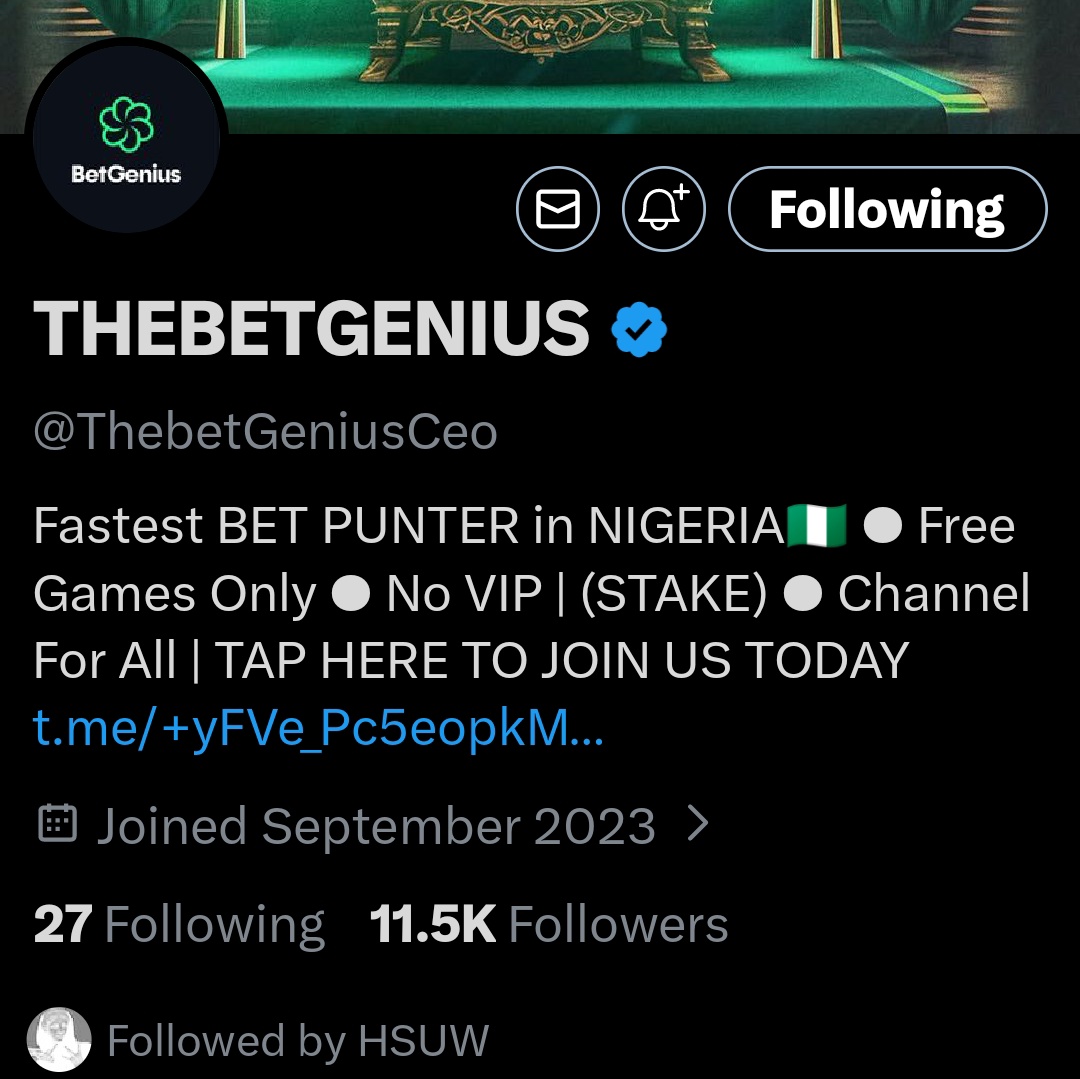 Onajite_H's tweet photo. @ThebetGeniusCeo Done ✅ https://t.co/b3fwrKACBN