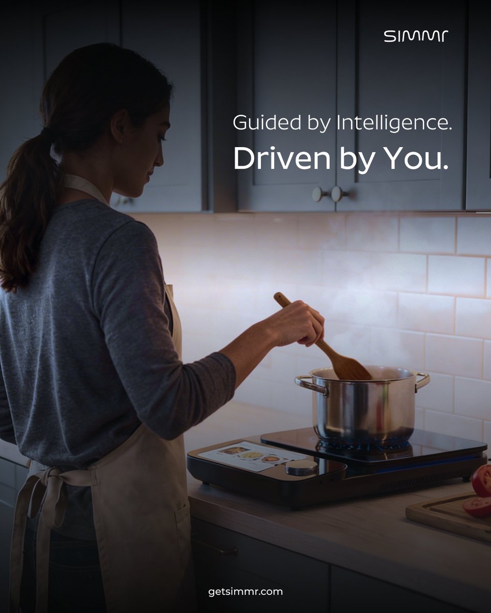 getsimmr's tweet image. You don't need to cook like a chef. You just need a kitchen that guides you like one.
Step by step. No guesswork. Just confidence.
#smartcooktop #guidedcooking #cookingmadeeasy #homecooking #kitchentech