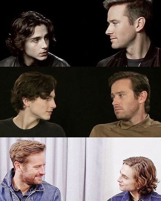 Je t’enverrai un baiser avec le vent.
Je sais que tu l’entendras.
Tu te retourneras et sans me voir je serai là.

PN
#TimothéeChalamet #ArmieHammer