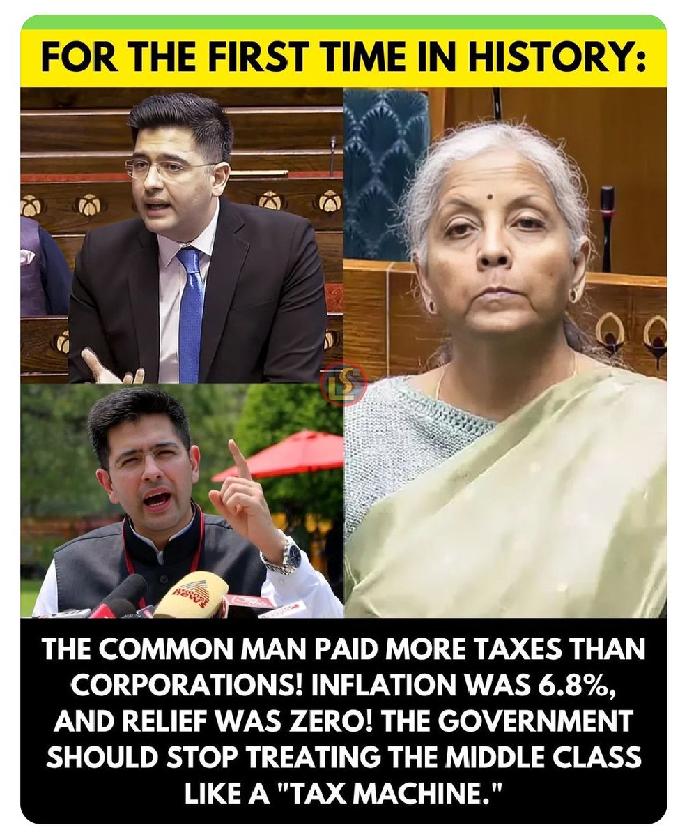 aliedboy's tweet image. Middle Class or Tax Machine? 
.
.
.
#Sensex #IncomeTax #MiddleClass #Inflation #IndianEconomy #NirmalaSitharaman #TaxMachine #100Million #EconomicCrisis #CommonMan #FinanceNews #GovernmentPolicy #IndiaBudget #GST #TrendingInIndia