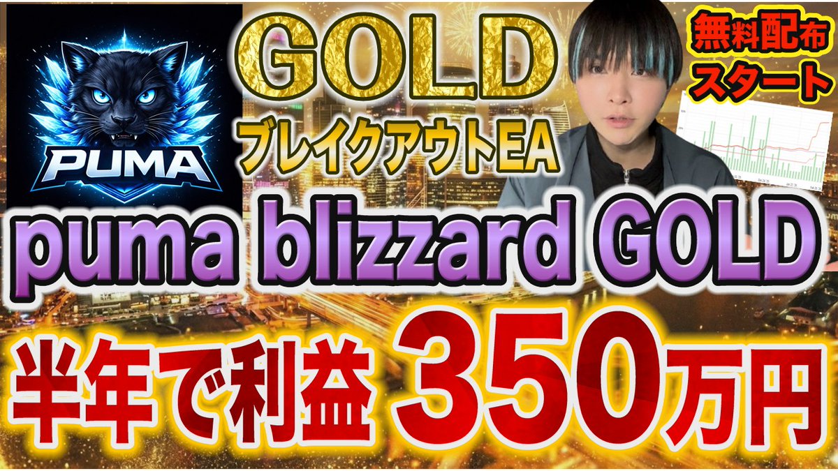 hiroakabeast's tweet photo. 半年で利益３５０万円出したGOLDブレイクアウトEA 無料配布開始！

https://t.co/M5JRHAYlXS https://t.co/kJLrhLIR5X