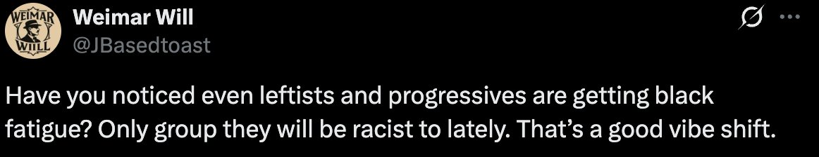 Even the Nazis on here have noticed this