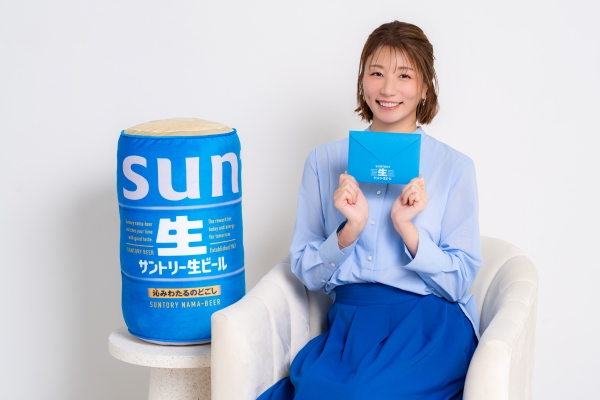 CaSpo2005's tweet photo. 【JOBLOG】
サントリー生ビール、青色の先輩にごあいさつ　青木愛さんのもとに届いたものとは！？
https://t.co/8BDHWyow6C

#アーティスティックスイミング
#青木愛 さん https://t.co/QSPW2LTdWw