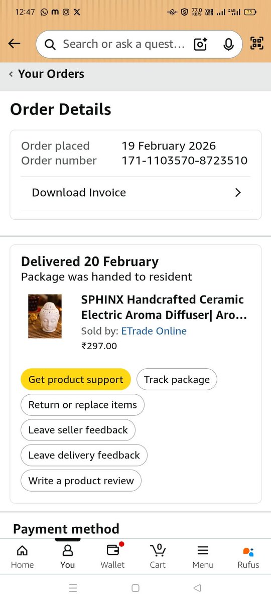 devrishi_pathak's tweet photo. @amazonIN I have order this product and received in damage condition. On same day (20th Feb) I have raised complaint and uploaded photos. Received call from your team on 20th Feb and they requested for 5 days time to investigate further. But till date no resolution received https://t.co/vvVUQDWTs1