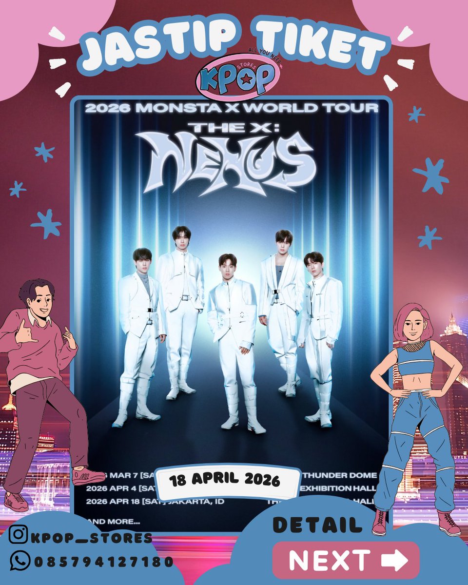 WAR MONSTA X SEBENTAR LAGI ⚠️

Jangan tunggu sold out baru panik.

BOOKING SLOT SEKARANG 🔥
WA 085794127180
Siapa cepat dia secure.

#MONSTAX #MONSTAX_THEX_NEXUS #jastipKstix