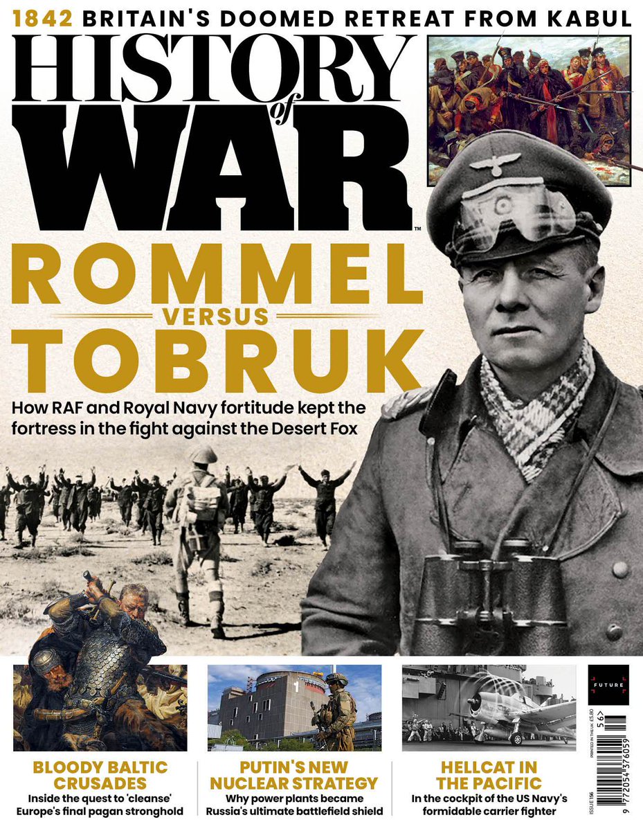 Inside issue 156: Rommel and the Siege of Tobruk with Nate Jordan.

➕The Retreat from Kabul in 1842 with Miguel Miranda. 

➕ Michael Haskew's Operator's Handbook for the Grumman F6F Hellcat

➕ The Teutonic Order’s and the Baltic Crusades

➡️ Buy Today: history-of-war.visitlink.me/HeECSN