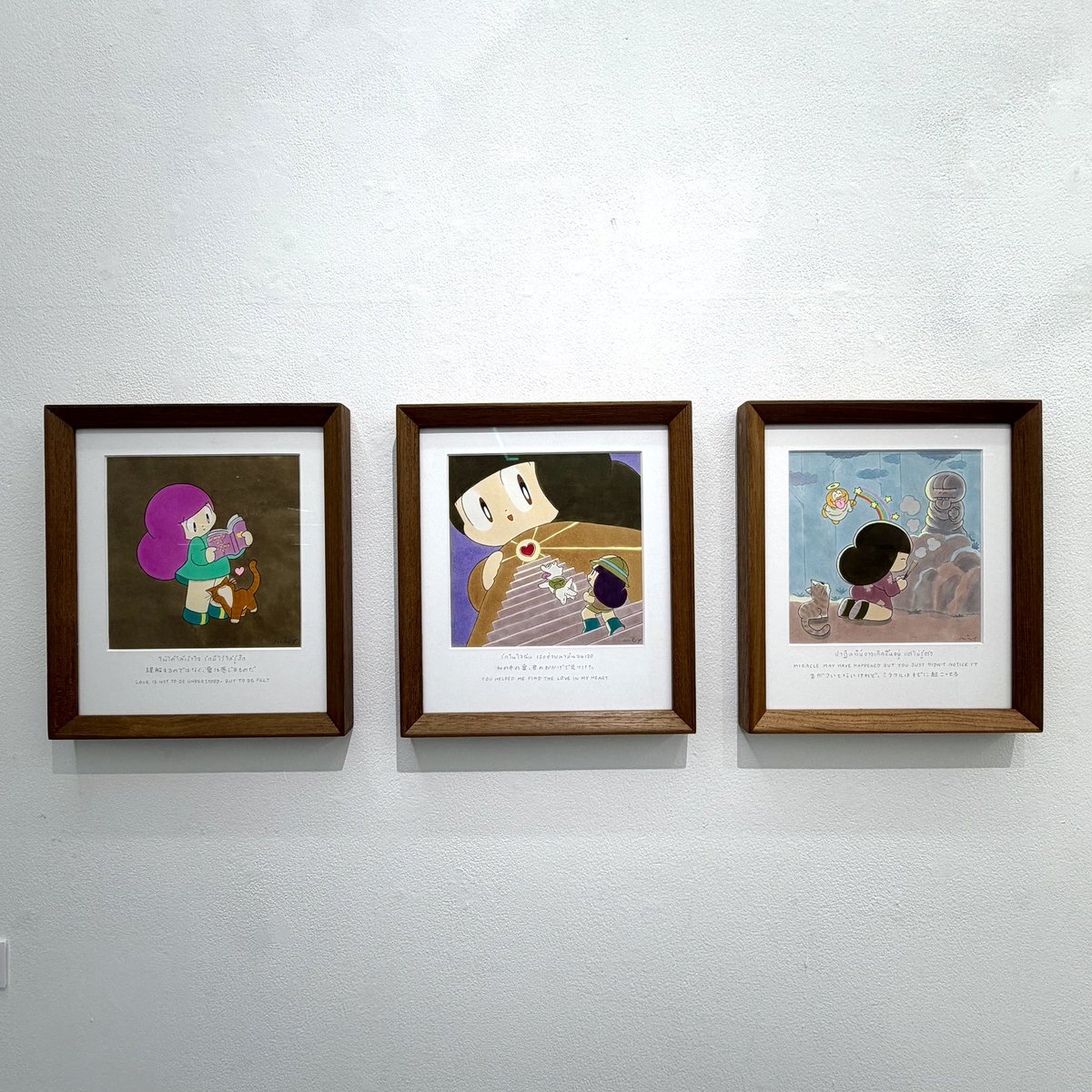 タイ人アーティスト、ウィスットポンニミット（タム君）の展示みにきた