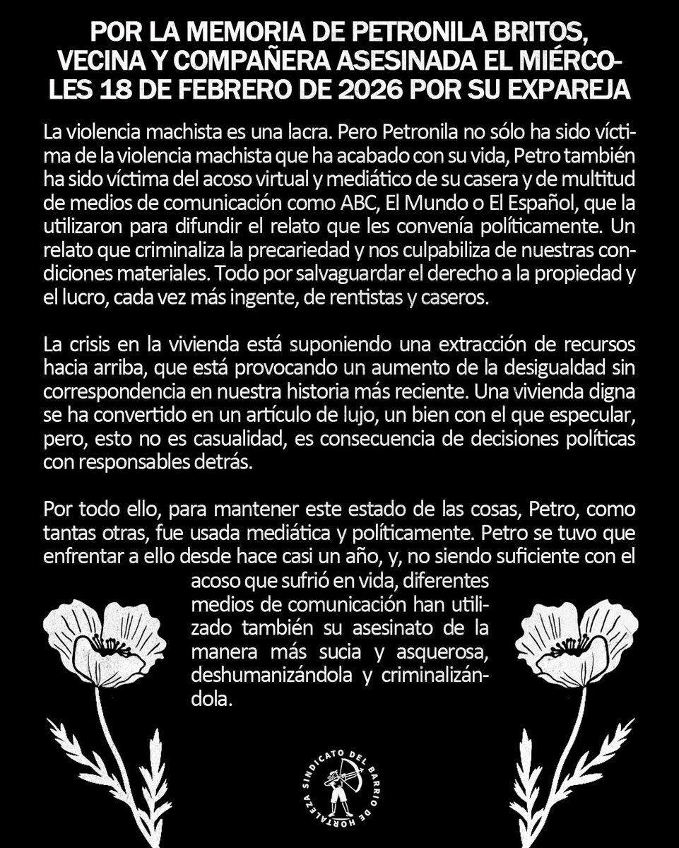 Sindicato del Barrio de Hortaleza tweet media