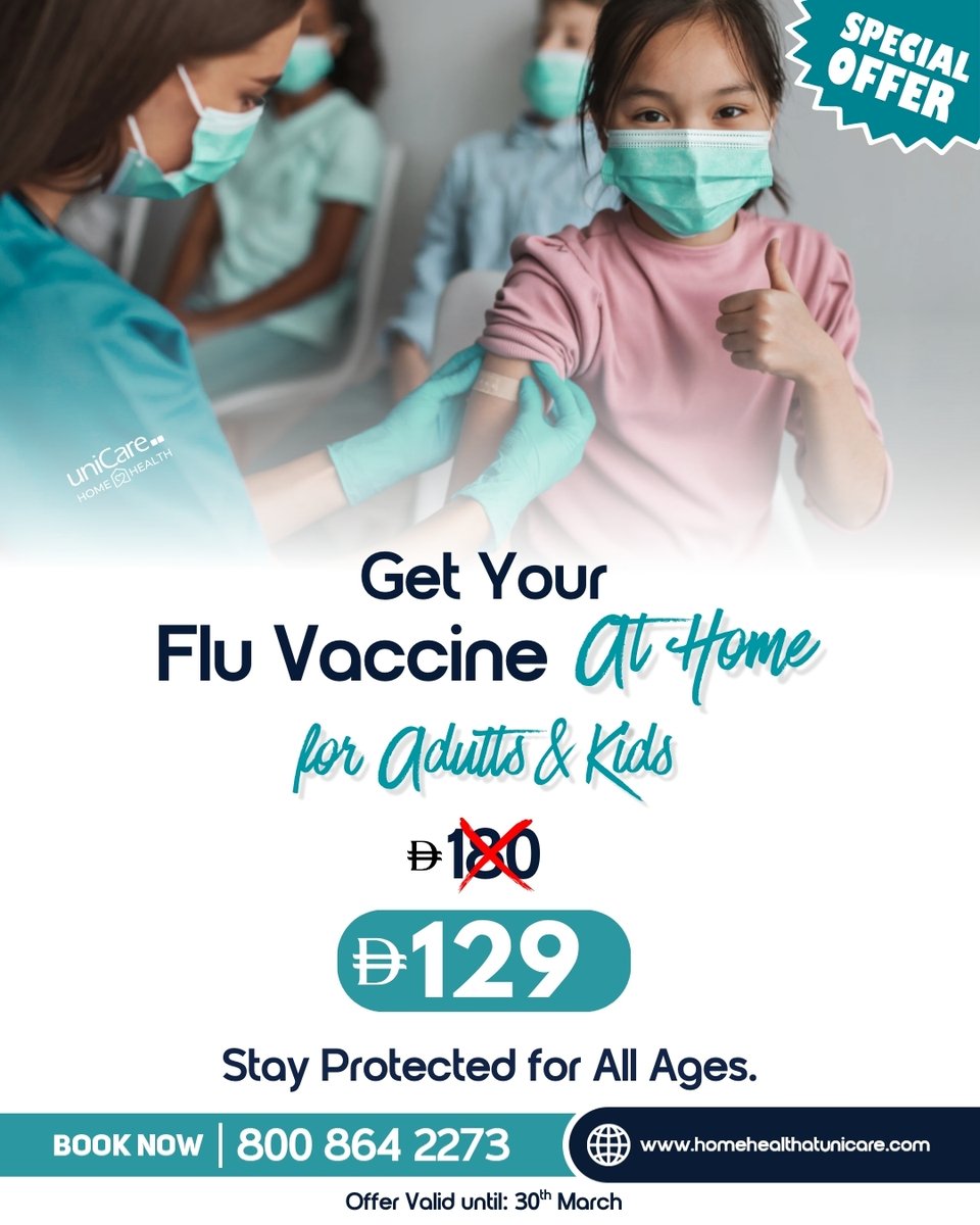 uniCareforhome's tweet image. Stay safe this season — flu protection for kids &amp;amp; adults right at home! 💪🏠 #HealthyAtHome #FluSeason